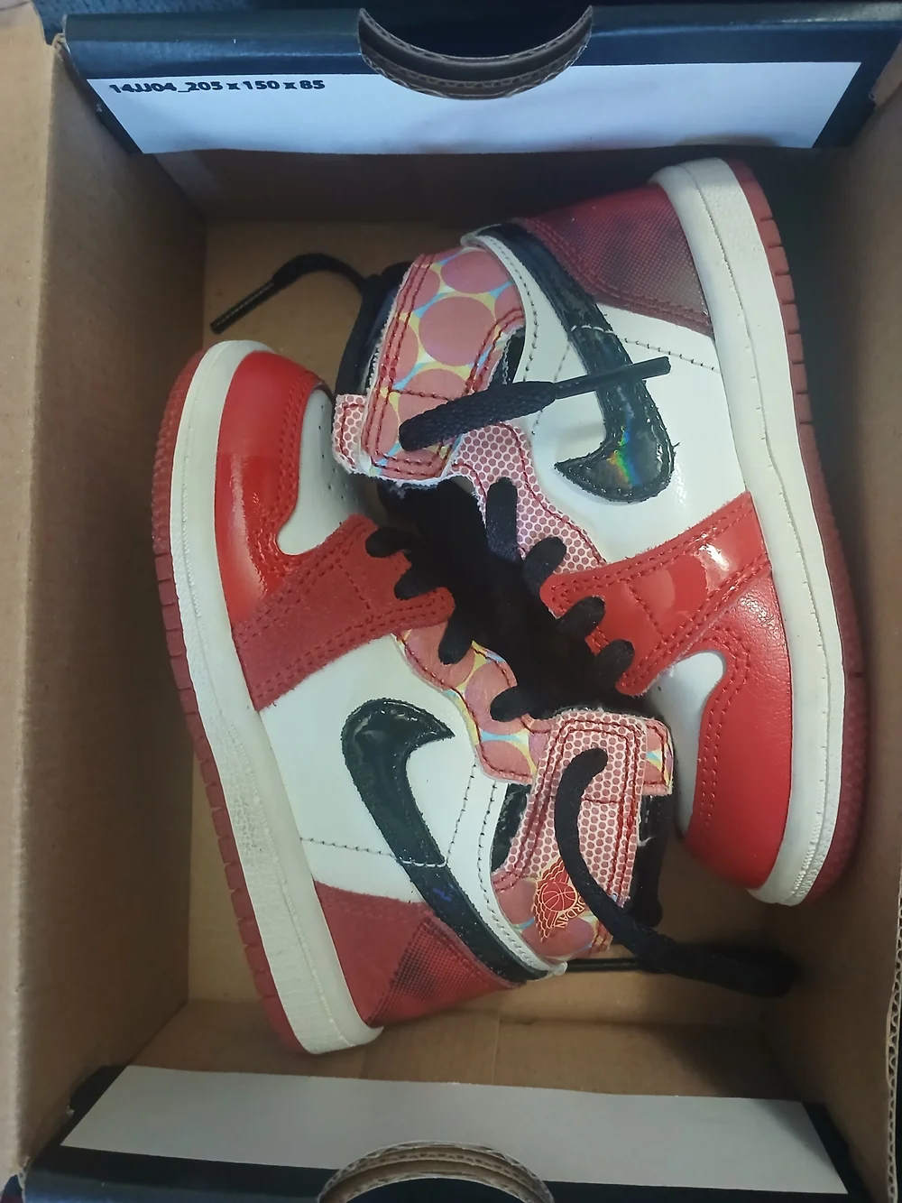 Nike Red, White and Black Kids' High-Top Sneakers